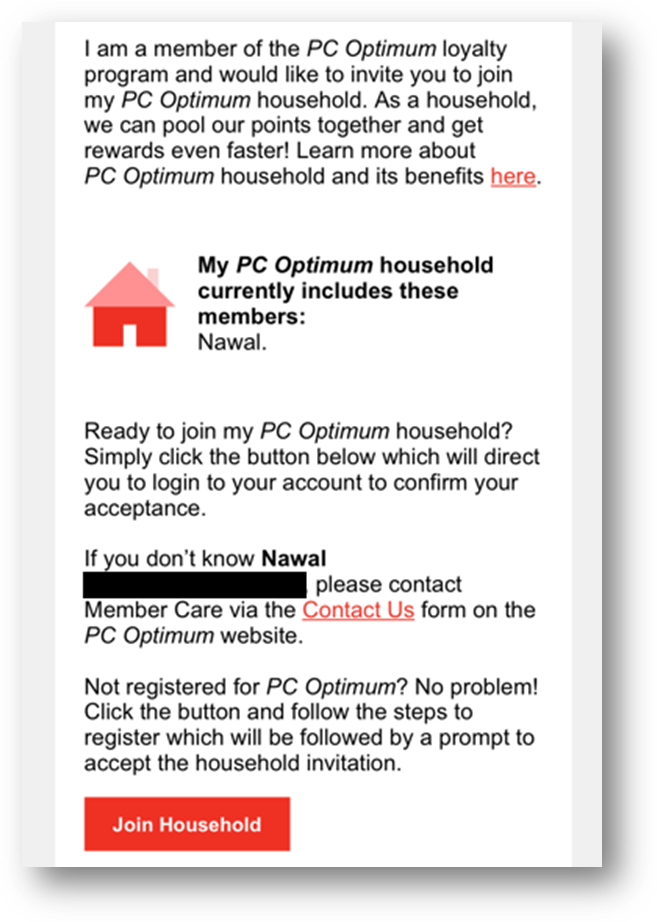 How to Accept a Household Invite